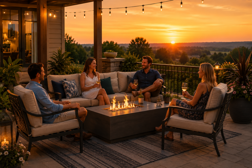 Golden-Hour Patio Gathering